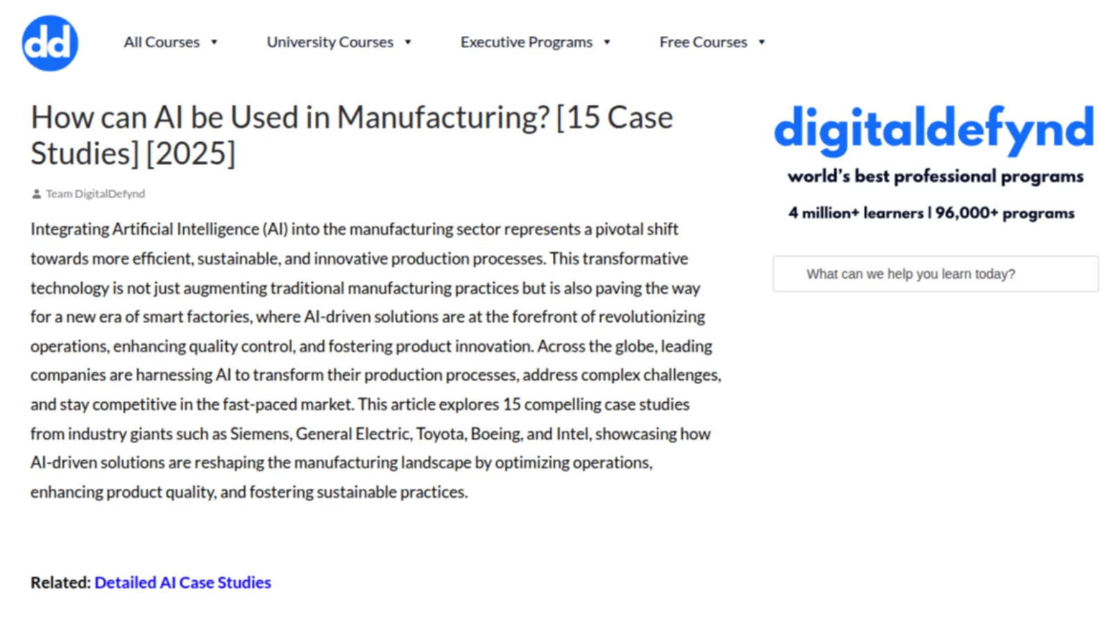 How Can AI Be Used in Manufacturing? 15 Case Studies (2025)